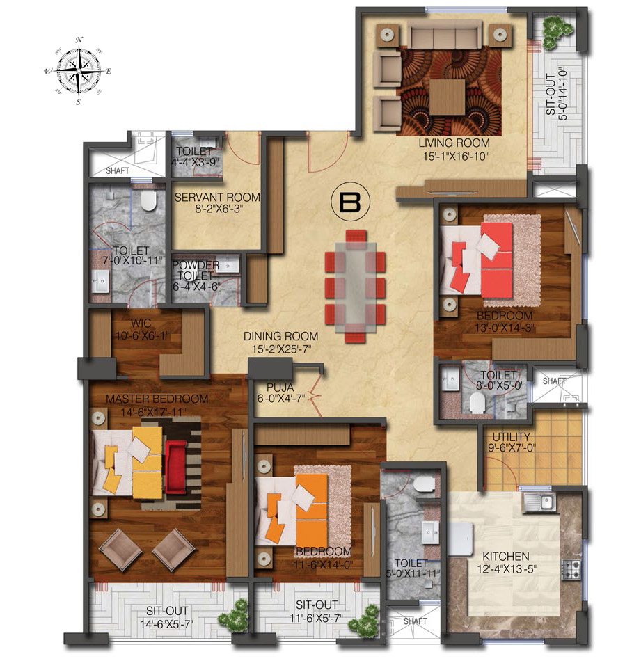 floor plan - Level 9